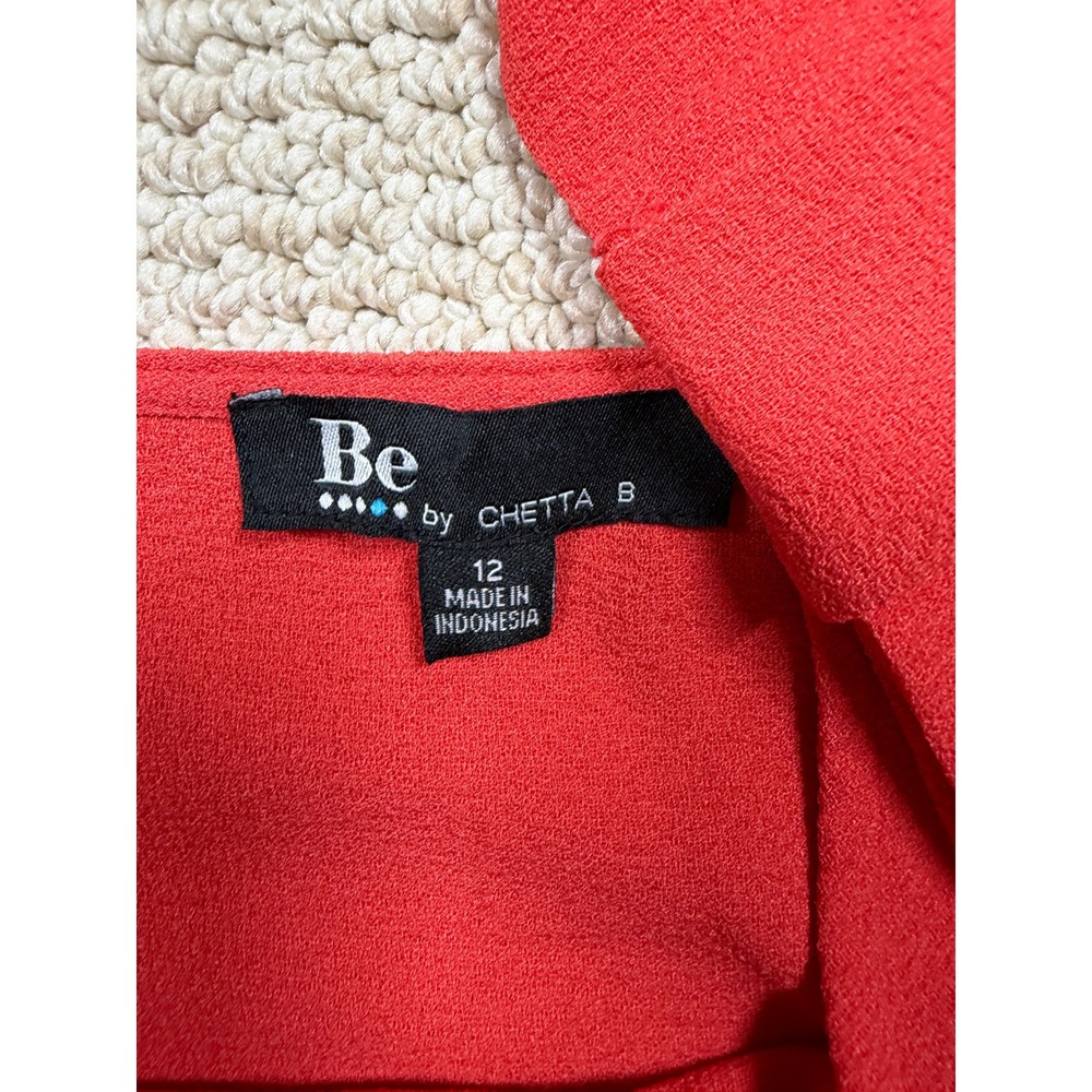 Be by CHETTA Mini Tank Dress Womens 12 Red Sleeveless A-Line Stretch Casual - Picture 4 of 6